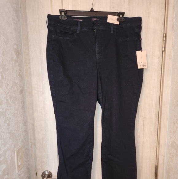 NYDJ Denim - NYDJ Women's Dark Blue Straight Leg Jeans